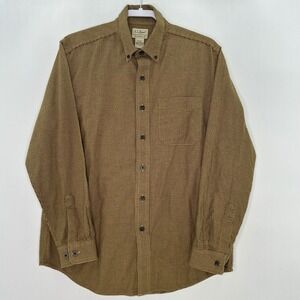 LL Bean Shirt Men's Wicked Good Flannel Houndstooth Traditional Fit M REG 298276